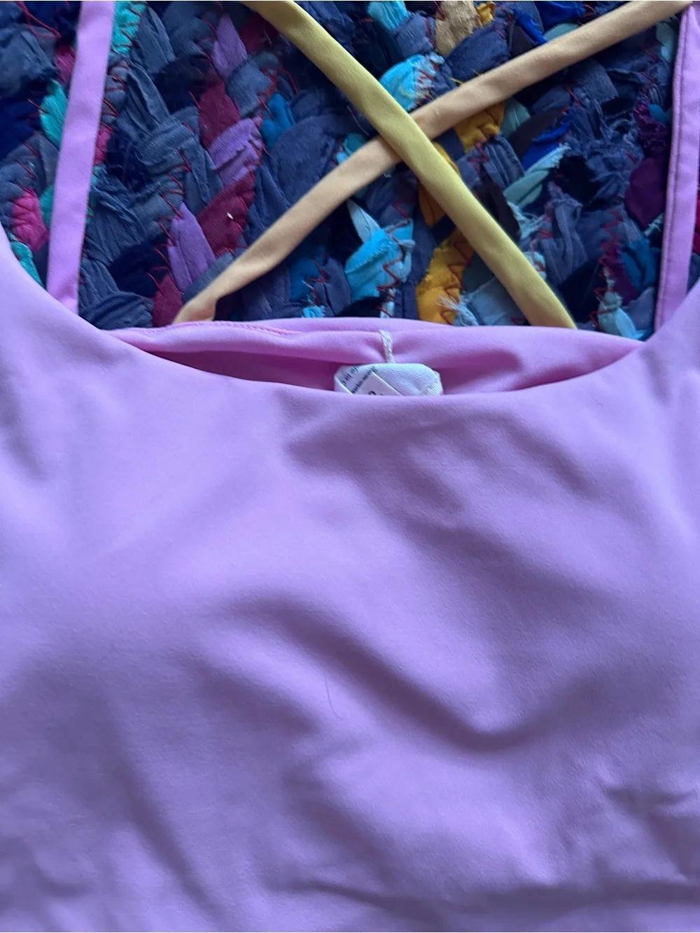 Roller Rabbit Hearts Pink Strappy Sports Bra Women’s Size Small Workout Athletic